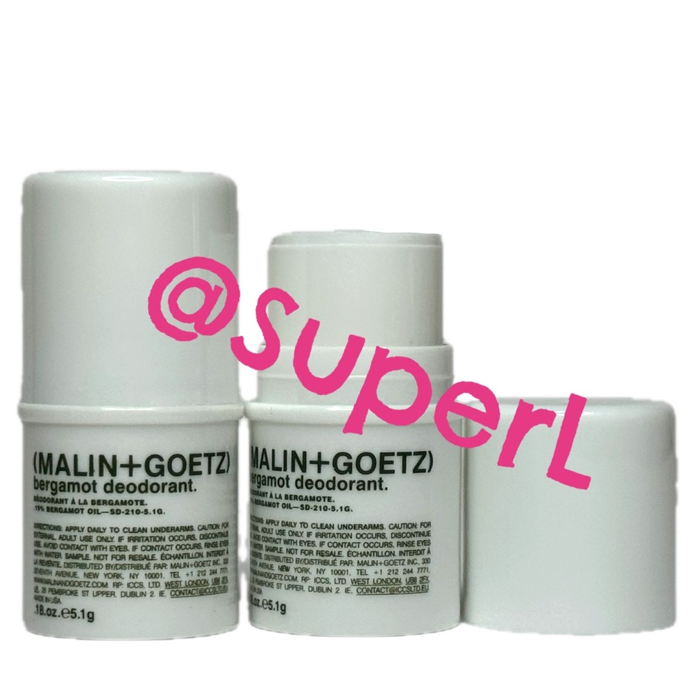 5/$15 NEW MALIN + GOETZ BERGAMOT DEODORANT